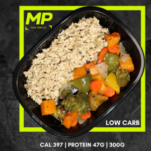 Chicken Mince with Roasted Mixed Veggies