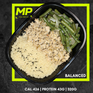 Chicken Mince & Cous-Cous with a Bean & Onion Mix