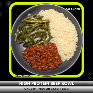 High Protein Beef Bowl