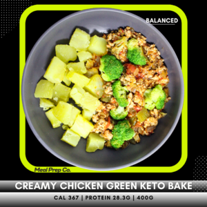 Creamy Chicken Green Keto Bake